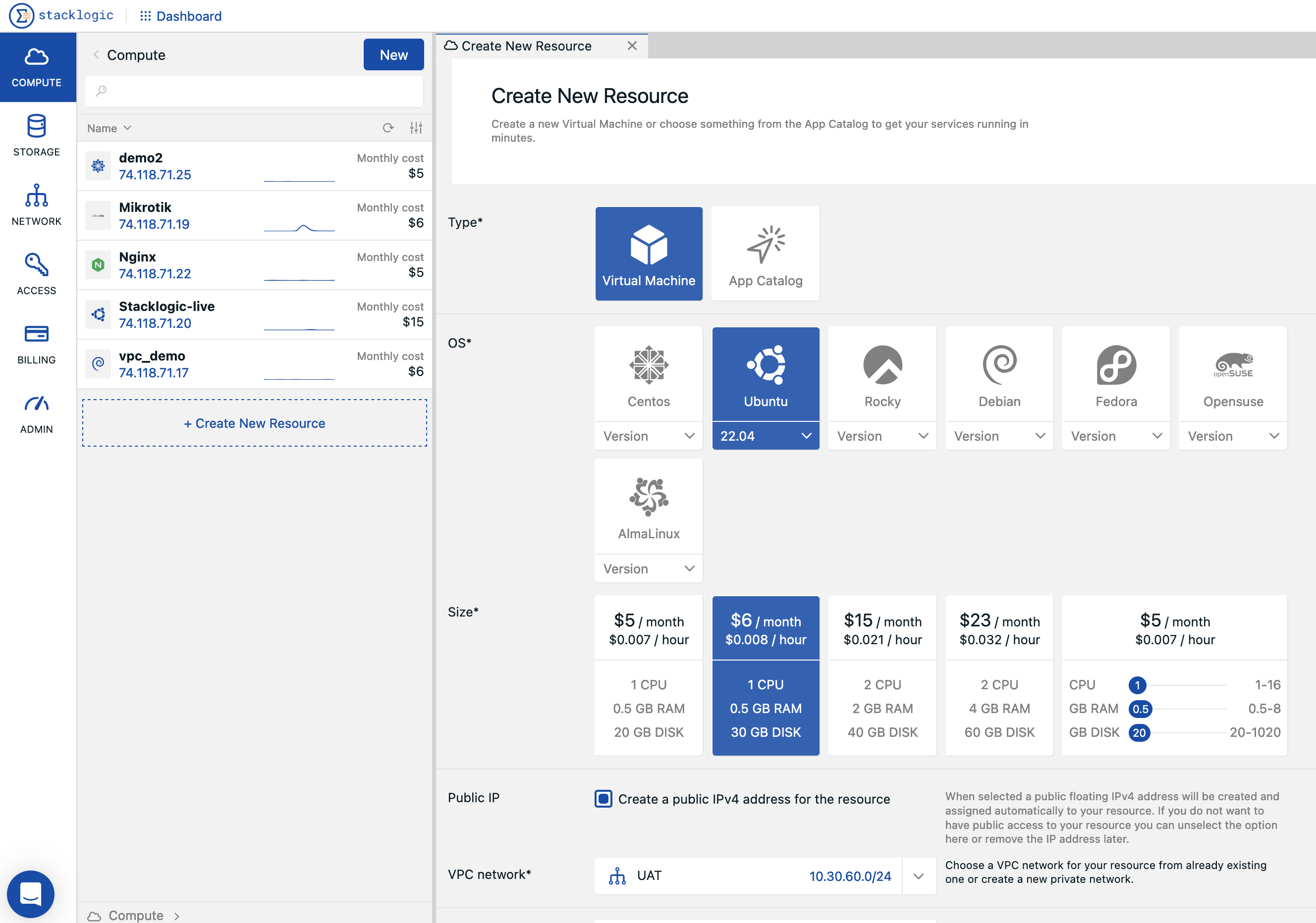 hosting and virtual machines